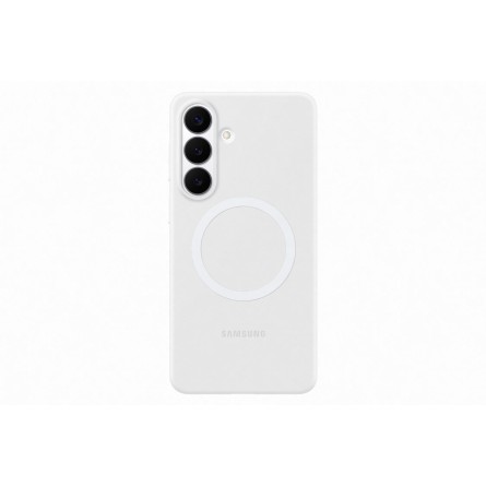 Samsung Galaxy S26 Plus Silikoninis Dėklas su Magnetais Baltas