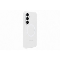 Samsung Galaxy S26 Plus Silikoninis Dėklas su Magnetais Baltas