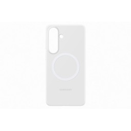 Samsung Galaxy S26 Plus Silikoninis Dėklas su Magnetais Baltas