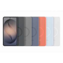 Samsung Galaxy S26 Plus Silikoninis Dėklas su Magnetais Baltas