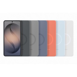Samsung Galaxy S26 Ultra silikoninis dėklas su magnetais šviesiai mėlynas