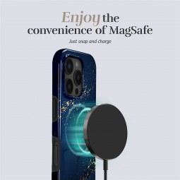 MIO Midnight Sparkle Magsafe dėklas Samsung S25+ 5G (mėlynas)