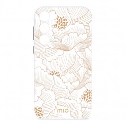 MIO White Roses MagSafe dėklas Samsung S25 5G telefonui