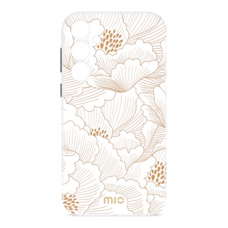 MIO White Roses MagSafe dėklas Samsung S25 5G telefonui