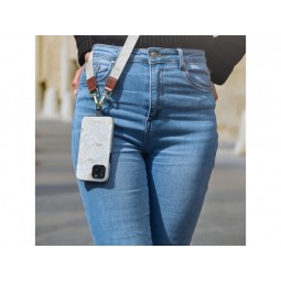 MIO White Roses MagSafe dėklas Samsung S25 5G telefonui