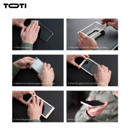 Toti Premium 3D grūdinto stiklo ekrano apsauga Samsung Galaxy S24/S25