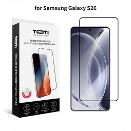 Toti Premium grūdintas stiklas Samsung Galaxy S26 (2.5D pilnas padengimas)
