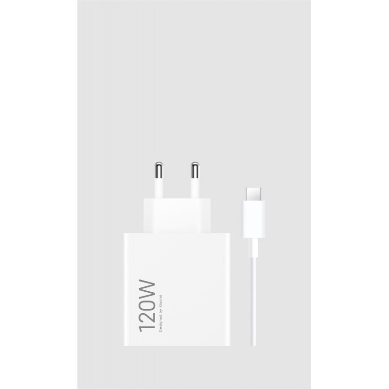 Xiaomi 120W HyperCharge greitojo įkrovimo komplektas (Type-A) baltas