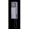 Xiaomi 165W Power Bank 10000mAh: Nešiojamas Įkroviklis su Integruotu Laideliu
