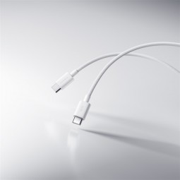 Xiaomi Pintas USB-C į USB-C Laidas (1m) – Greitam Įkrovimui Baltas