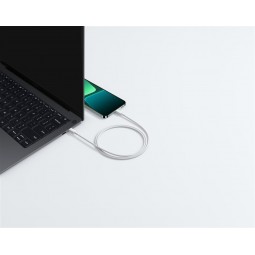 Xiaomi Pintas USB-C į USB-C Laidas (1m) – Greitam Įkrovimui Baltas