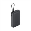 Xiaomi Power Bank 20000mAh su Integruotu Laideliu – Tamsiai Pilka