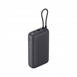Xiaomi Power Bank 20000mAh su Integruotu Laideliu – Tamsiai Pilka