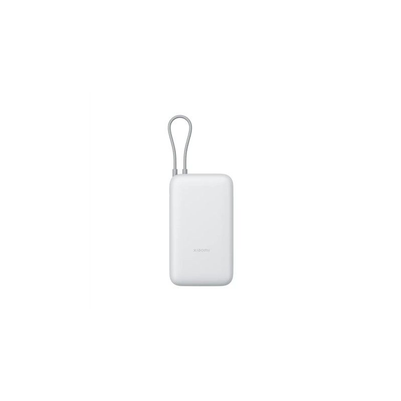 Xiaomi Power Bank 20000 mAh su integruotu laidu šviesiai pilkas (BHR9738GL)