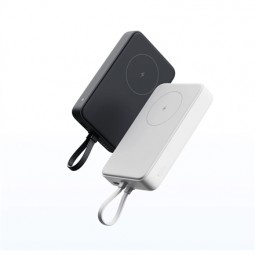 Xiaomi 33W Magnetinis Power Bank 10000mAh su integruotu laidu (Baltas)