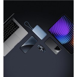 Xiaomi 67W Power Bank 10000 mAh su integruotu USB-C laidu Ice Blue
