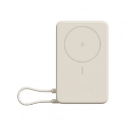 Xiaomi magnetinis Power Bank 10000 mAh su integruotu USB-C laidu smėlio spalvos