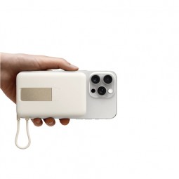 Xiaomi magnetinis Power Bank 10000 mAh su integruotu USB-C laidu smėlio spalvos