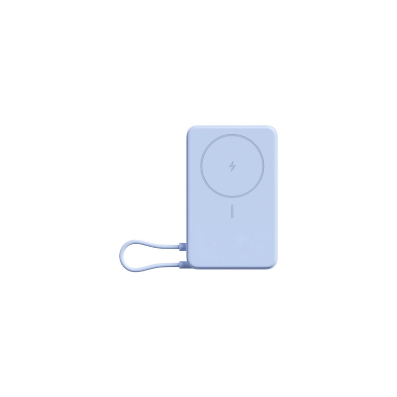 Xiaomi magnetinis išorinis akumuliatorius 10000 mAh su integruotu USB-C kabeliu mėlynas