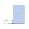 Xiaomi magnetinis išorinis akumuliatorius 10000 mAh su integruotu USB-C kabeliu mėlynas