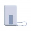 Xiaomi magnetinis išorinis akumuliatorius 10000 mAh su integruotu USB-C kabeliu mėlynas