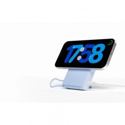 Xiaomi magnetinis išorinis akumuliatorius 10000 mAh su integruotu USB-C kabeliu mėlynas