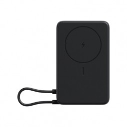 Xiaomi Magnetic Power Bank 10000 mAh – Magnetinis išorinis akumuliatorius su integruotu USB-C laidu pilkas