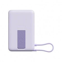 Xiaomi Magnetic Power Bank 10000 mAh su integruotu USB-C kabeliu violetinis