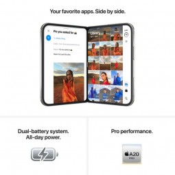 Apple iPhone Duo 512GB Star White: Galingas Sulenkiamas Išmanusis