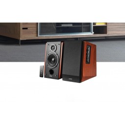 Edifier R1700BT Multimedia Stereo Speakers 2.0 Bluetooth, Brown - garso kolonėlės etopas.lt