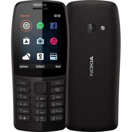 Nokia 210 DS Black TA-1139 - mobilusis telefonas, juodas kaina