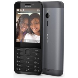 Nokia 230 DS Dark Silver RM-1172 - mobilusis telefonas, tamsiai sidabrinis pigiau