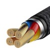 Baseus Cafule HW USB-C Quick Charging Cable 1m, 40W, 5A, QC 3.0, Black / Gray - greito įkrovimo kabelis pigiai