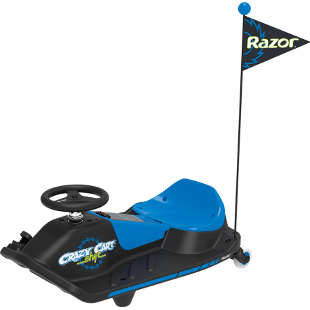 Razor Crazy Cart Shift 2.0 Black / Blue - elektrinis drifto kartingas kaina