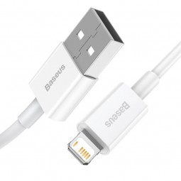 Baseus Superior USB to Lightning 2.4A 1m - greito įkrovimo kabelis, baltas pigiau