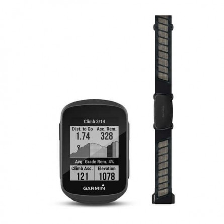 Garmin Edge 130 Plus Bundle, GPS - dviračio kompiuteris su širdies ritmo matuokliu kaina