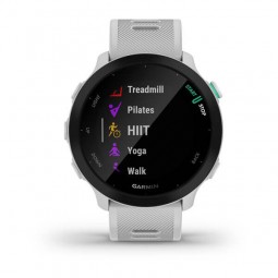 Garmin Forerunner 55 42mm, White / Whitestone, Silicone, GPS - išmanusis laikrodis internetu