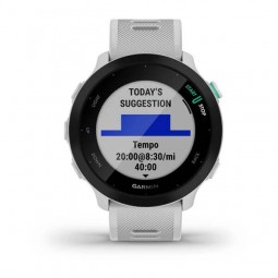 Garmin Forerunner 55 42mm, White / Whitestone, Silicone, GPS - išmanusis laikrodis išsimokėtinai