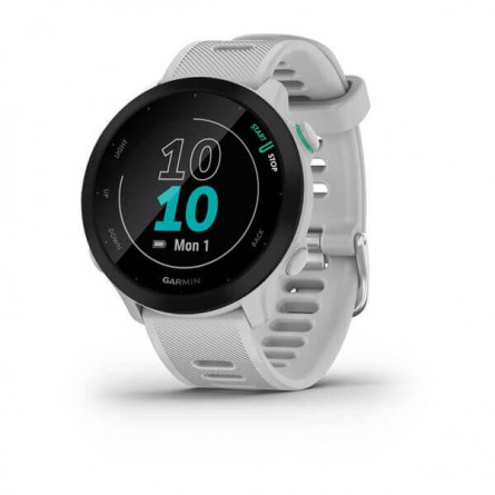 Garmin Forerunner 55 42mm, White / Whitestone, Silicone, GPS - išmanusis laikrodis kaina