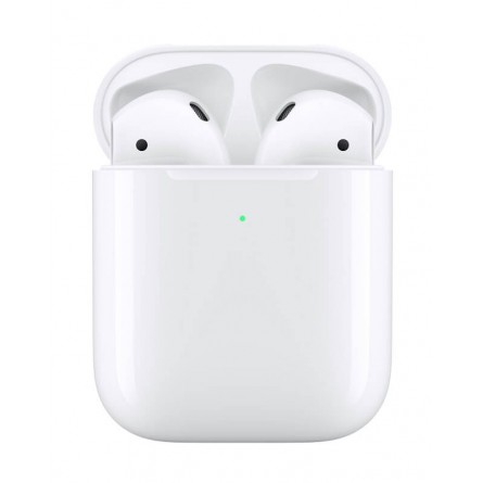 Apple AirPods 2nd Gen White MRXJ2ZM/A - belaidės ausinės su belaidžio įkrovimo dėklu kaina