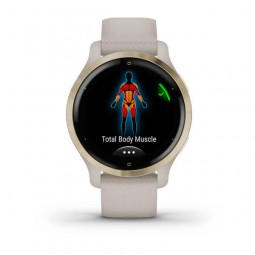 Garmin Venu 2S 40mm, Tundra / Champagne, Silicone, Wi-Fi, GPS - išmanusis laikrodis išsimokėtinai