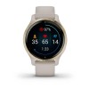 Garmin Venu 2S 40mm, Tundra / Champagne, Silicone, Wi-Fi, GPS - išmanusis laikrodis internetu