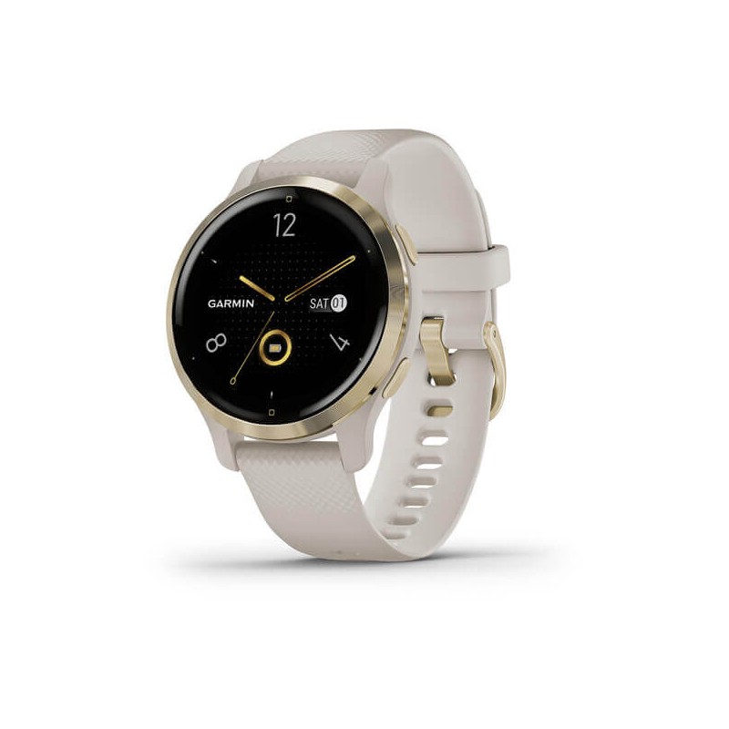 Garmin Venu 2S 40mm, Tundra / Champagne, Silicone, Wi-Fi, GPS - išmanusis laikrodis kaina