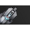 Inphic PG6 Wired Gaming Mouse, 7200 DPI, 9 Keys, Triple Fire, RGB, Silver / Red - laidinė žaidimų pelė greitai