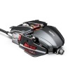 Inphic PG6 Wired Gaming Mouse, 7200 DPI, 9 Keys, Triple Fire, RGB, Silver / Red - laidinė žaidimų pelė lizingu