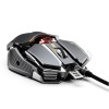 Inphic PG6 Wired Gaming Mouse, 7200 DPI, 9 Keys, Triple Fire, RGB, Silver / Red - laidinė žaidimų pelė internetu