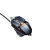 Inphic PG6 Wired Gaming Mouse, 7200 DPI, 9 Keys, Triple Fire, RGB, Silver / Red - laidinė žaidimų pelė kaune