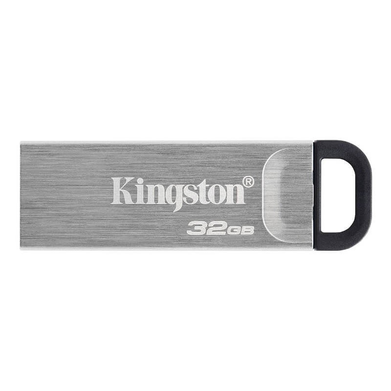 Kingston DataTraveler Kyson 32GB USB3.2 200MB/s, Metal, Silver - USB atmintinė kaina