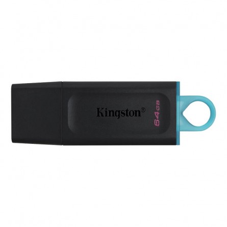 Kingston DataTraveler Exodia 64GB USB 3.2, Black + Teal - USB atmintinė kaina