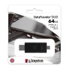 Kingston DataTraveler DUO 64GB USB 3.2 Type-A + Type-C, Black - USB atmintinė internetu